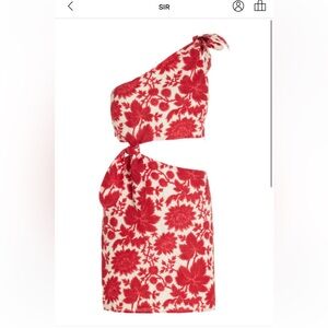 SIR Cinta Cutout Linen Mini Dress-Size 1